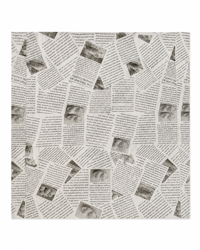 12" x 12" Printed Wax Paper - 1000 pcs