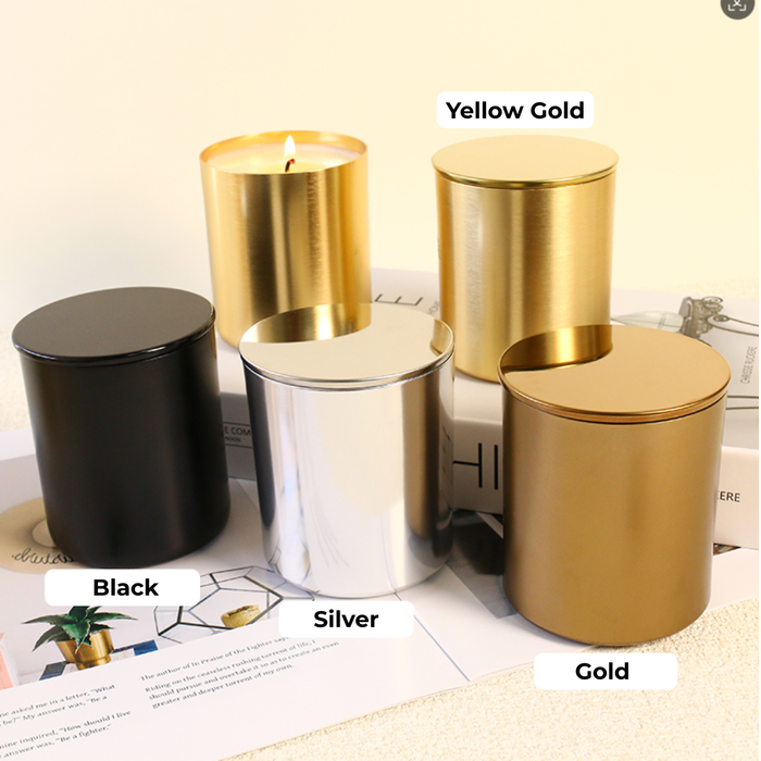 13 oz Black Metal Tumbler - Soy Candle - Sample