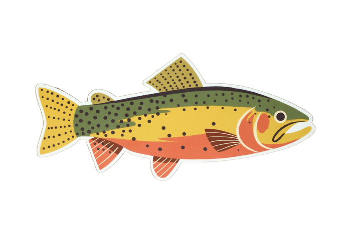 23 Pack of Native Trout Stickers
