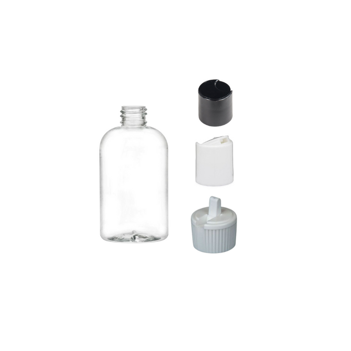 4 OZ Clear Plastic Baby Boston PET Bottle | 20/410 FINISH