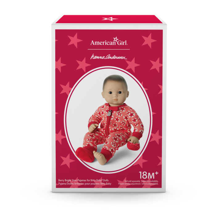 American Girl® x Hanna Andersson Berry Bright Stars Pajamas for Bitty Baby® Dolls