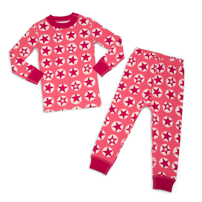 American Girl® x Hanna Andersson Berry Bright Stars Pajamas for Little Girls & Bitty Baby® Dolls