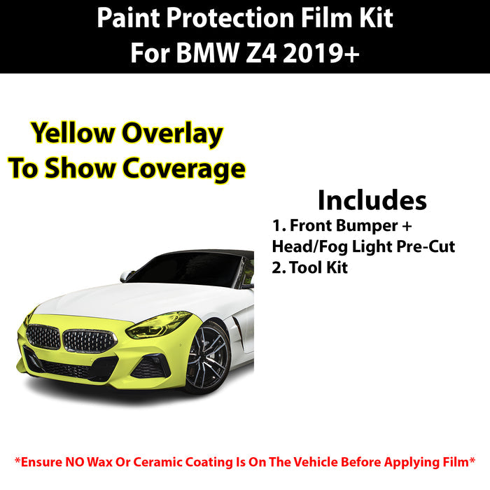 Fits BMW Z4 2019+ Precut Premium Paint Protection Film Clear Bra PPF Decal Film Kit Cover - Bogar Tech Designs