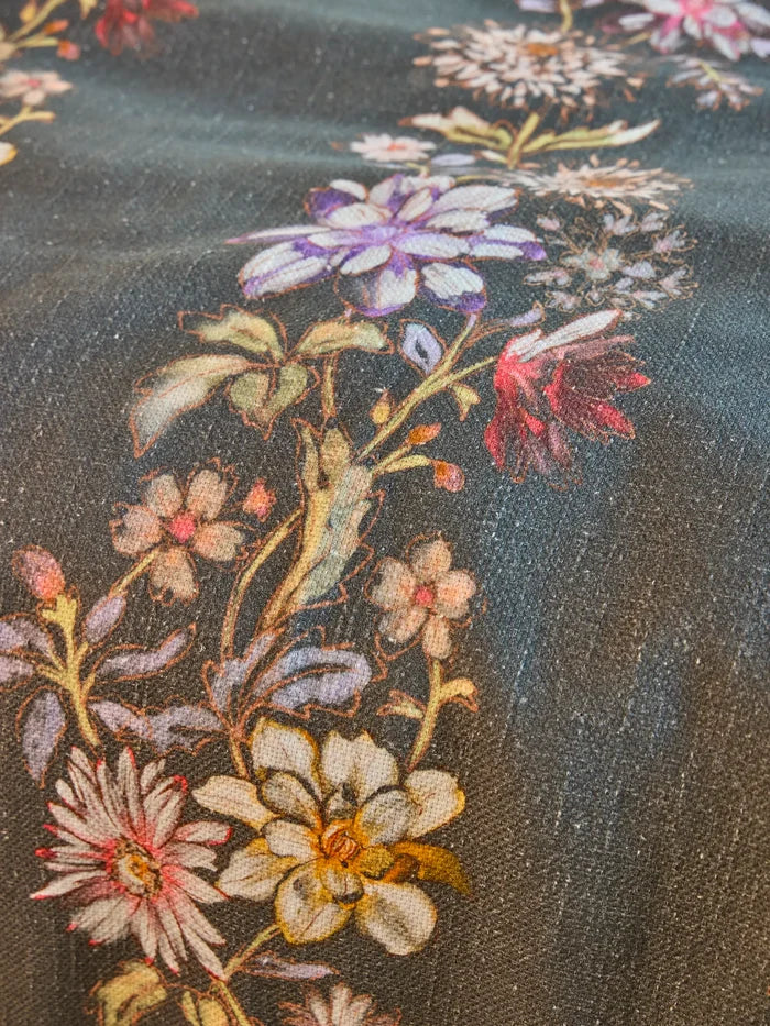 Boho Fringe Bedspread - Dahlia Rows Chocolate-view 4