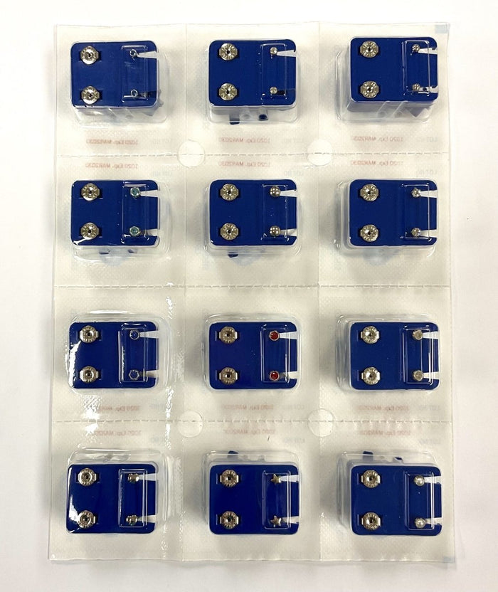 Caflon Assorted White Gold Shapes Ear Piercing Studs 12 Pack - Franklins