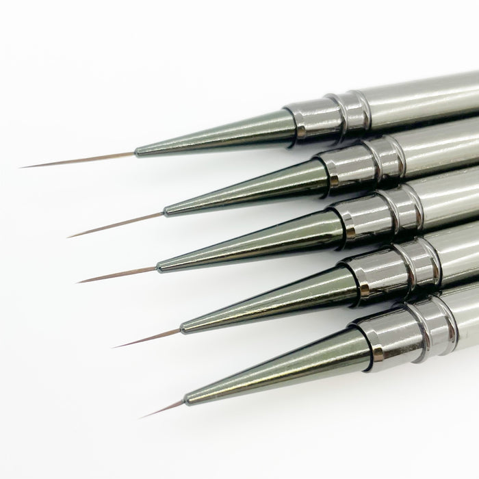 Detailer Brushes 5pk, Metal Handle | Lula Beauty
