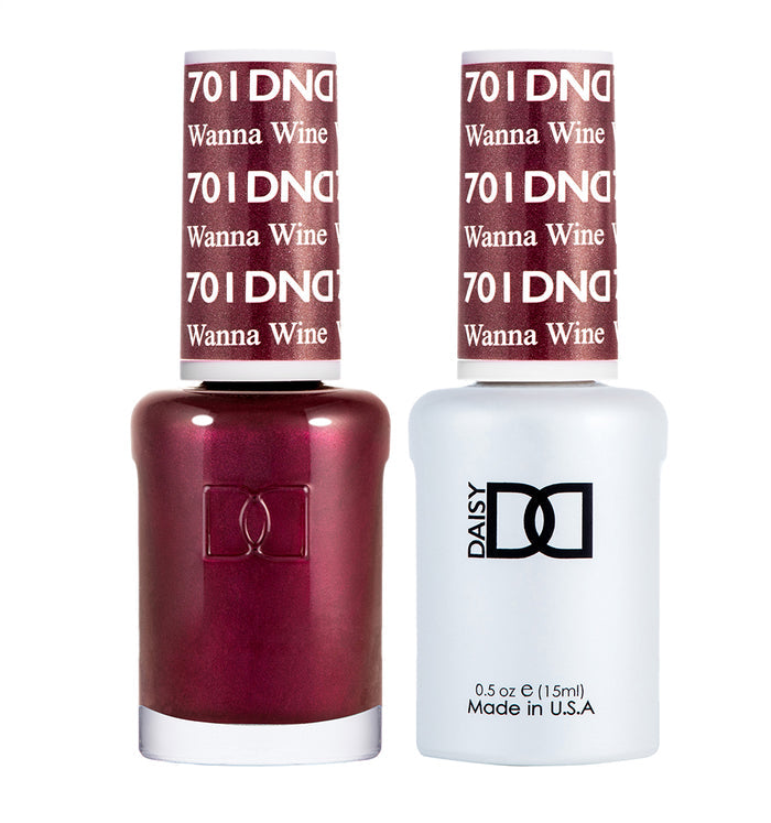 DND Gel Nail Polish Duo 701 - Wanna Wine