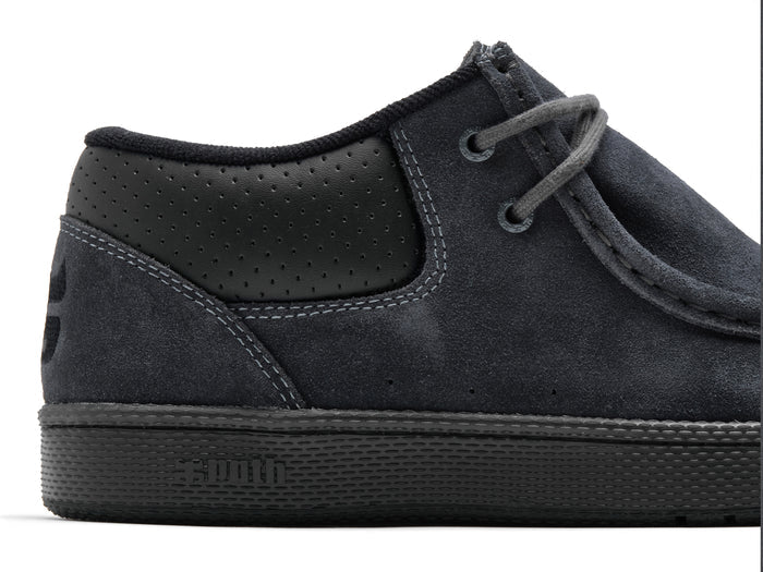 I-Path - Cats - Charcoal Suede / Perforated Black Leather