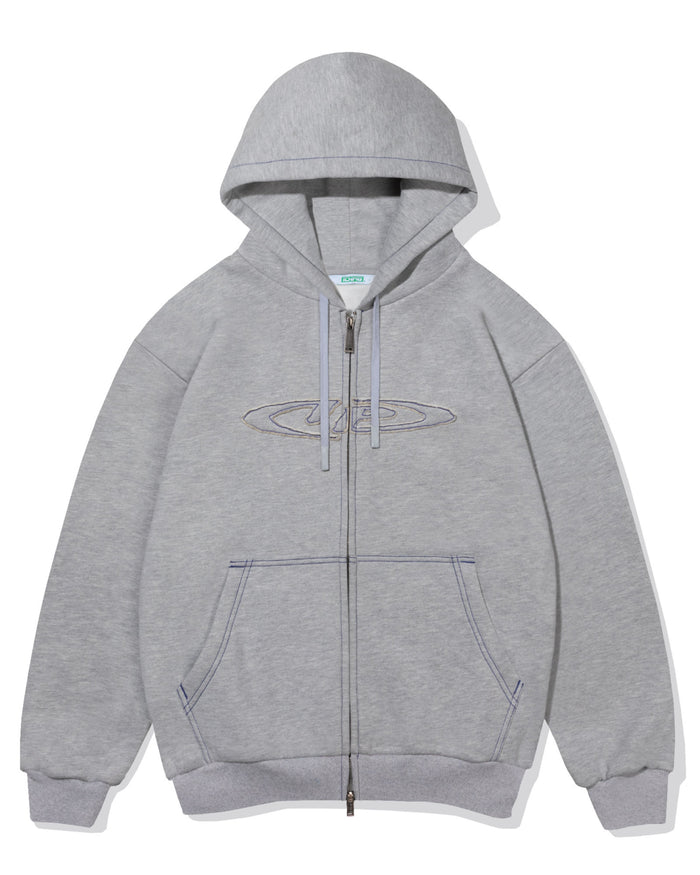 Ichpig - Optic Zip-Up Hood - Grey Marle