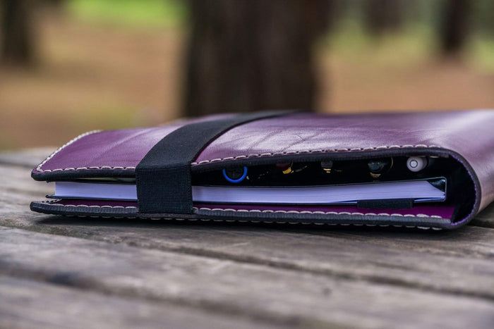 Leuchtturm1917 A4 - A4+ Leather Cover Portfolio - Purple