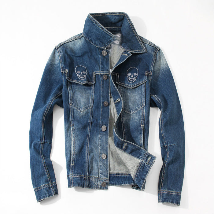 Men Denim Jacket 2016 Autumn/Winter Coat Plus Size Male Vintage Jean Jacket Washed Fashion
