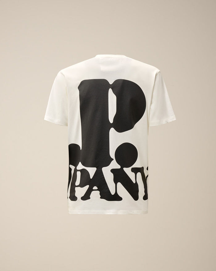 Men's 30/1 Jersey Relaxed Logo T-shirt Gauze White