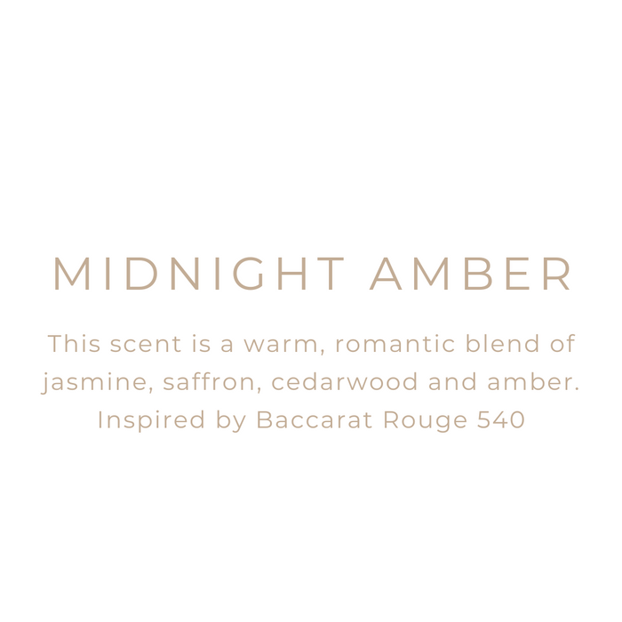 Midnight Amber - 16 oz Clear Jar