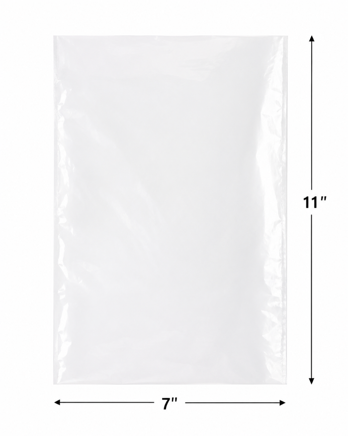 Price Group - Poly Bag - 7" x 11", 3lbs, Clear, 2mil - CB0711E