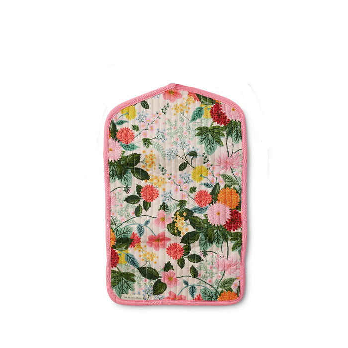 Floral-patterned product on a white background