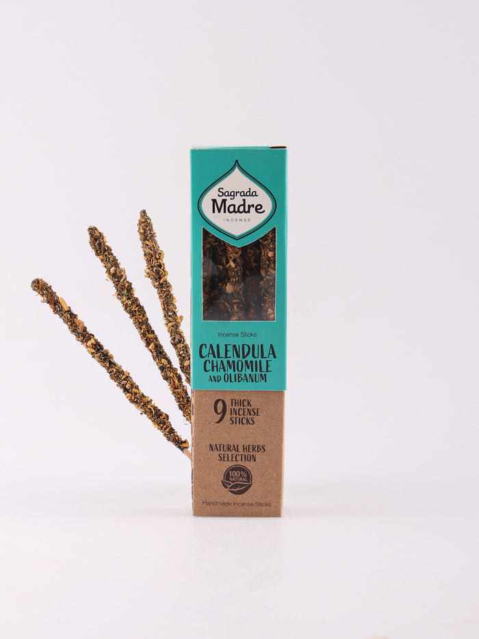 Sagrada Madre - Premium Herb Incense (9pc) | Calendula Chamomile and Olibanum-Image 2