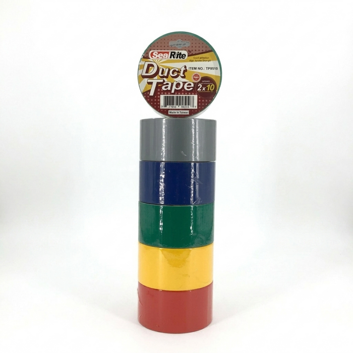 SealRite 5 duct tape multi-color rolls with on a white background