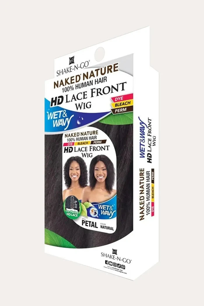 SHAKE N GO NAKED 100% HUMAN HAIR HD LACE FRONT WET&WAVY WIG - PETAL SHAKE N GO