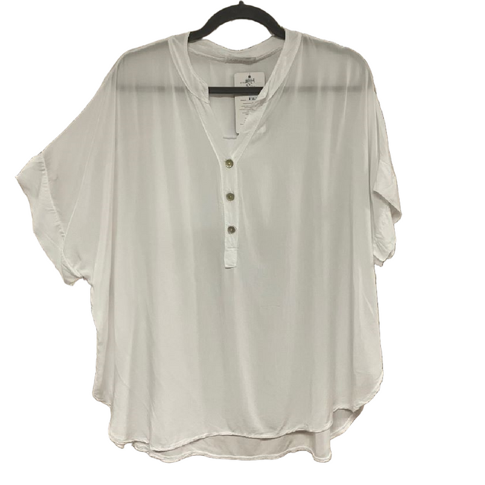 SHIVA Lightweight Band Collar Top