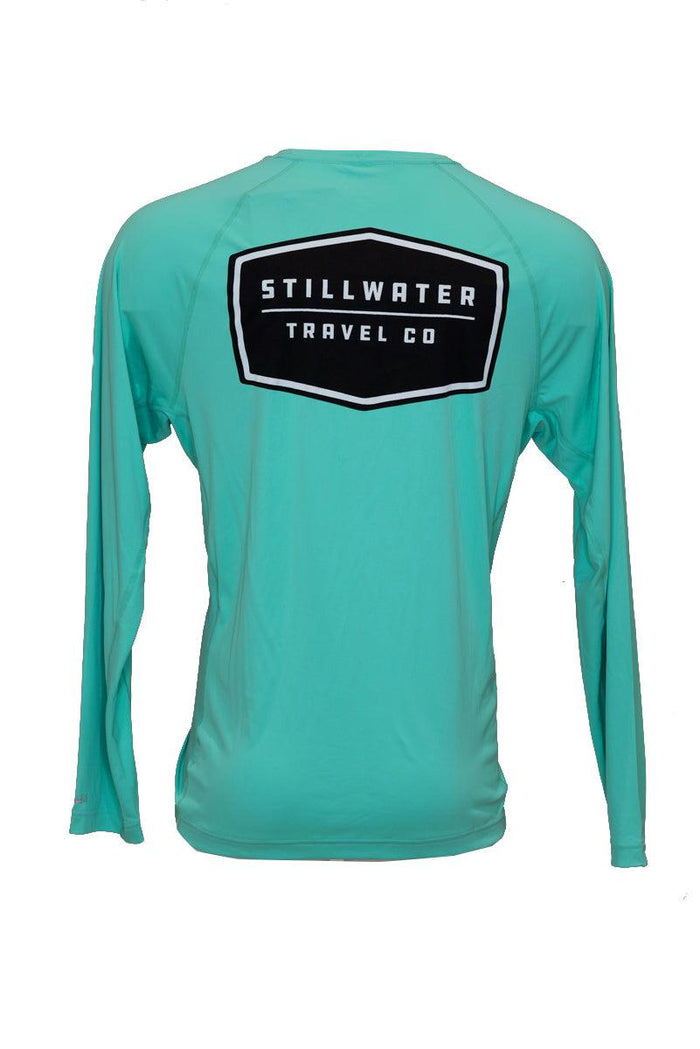 Simms Solarflex L/S Crewneck - Solid SFS Travel Logo