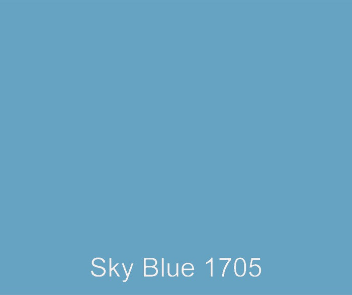 Light blue custom color polyester gel coat that has good weather, heat and water resistance.