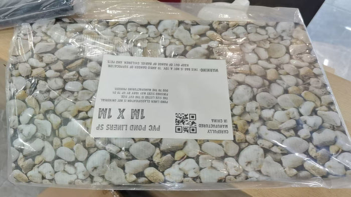 Small Pebble Print PVC 450gsm Pond Liner 5m x 6m for Waterproof Pond Membrane