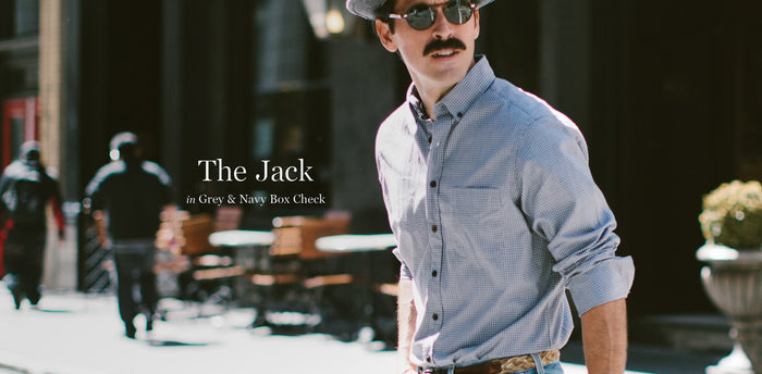The Jack in Grey & Navy Box Check