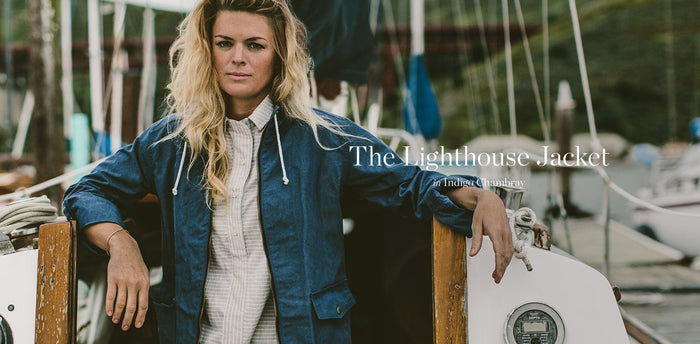 The Lighthouse Jacket in Indigo Chambray