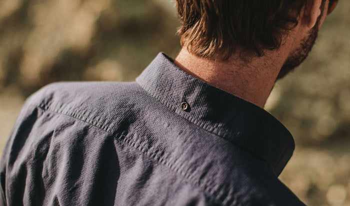 The Short Sleeve Jack in Indigo Dobby