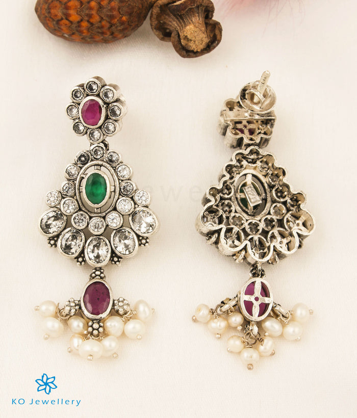 The Tanshika Silver Pearl Earrings