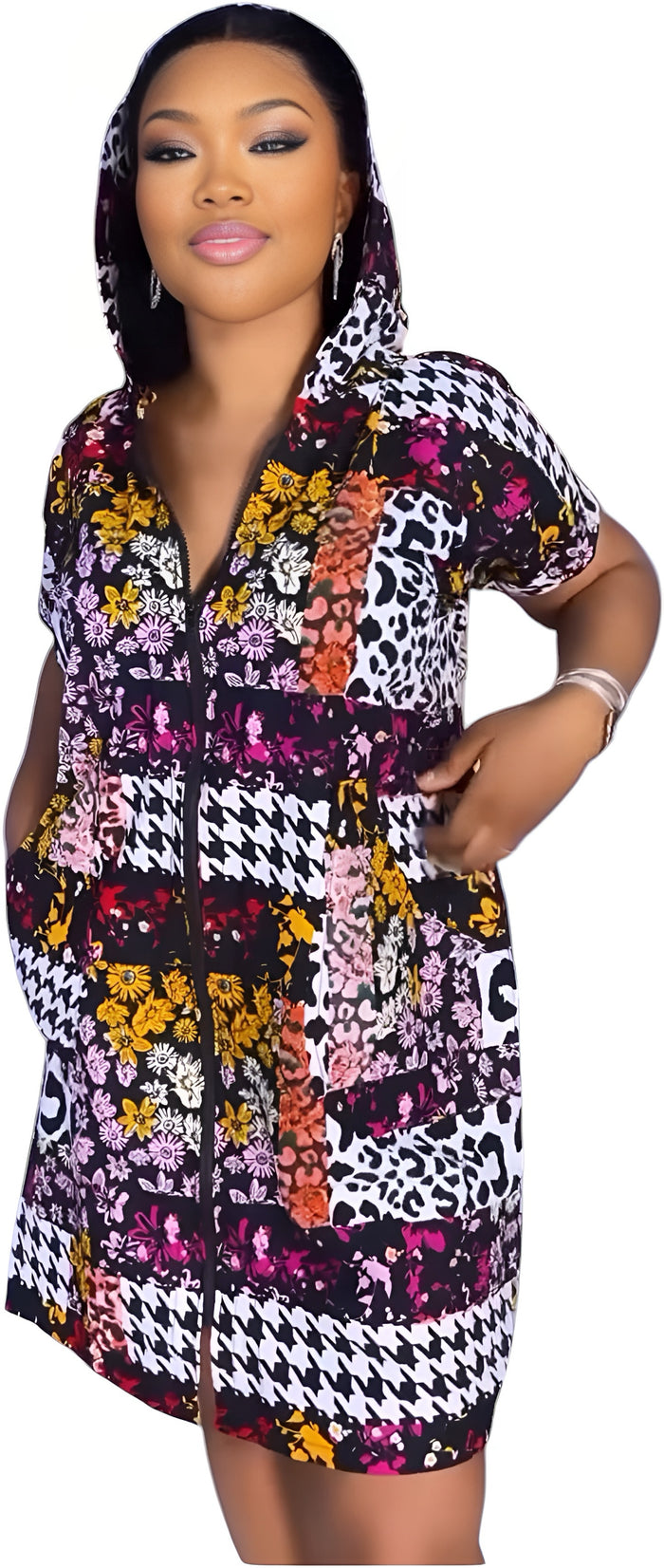 The Zuri Street Funky Hoodie Dress