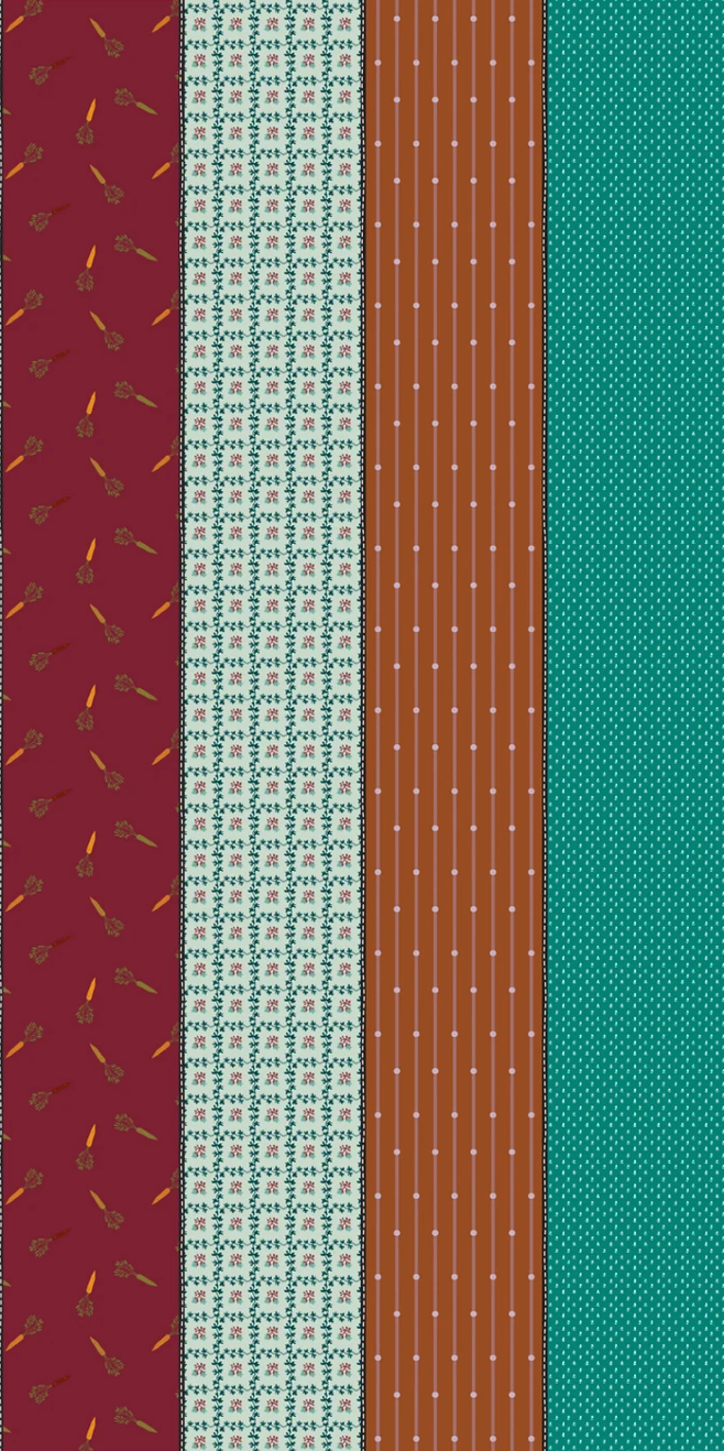 Trentham 18294 12 (F3233)- Gathered Lollie- Fat Quarter