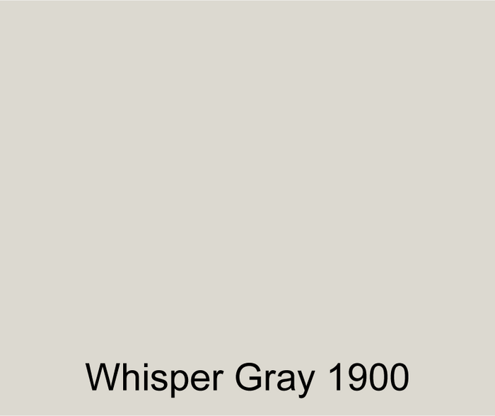 Whisper Gray color swatch for colored polyester gel coat resin that creates high quality finished parts.