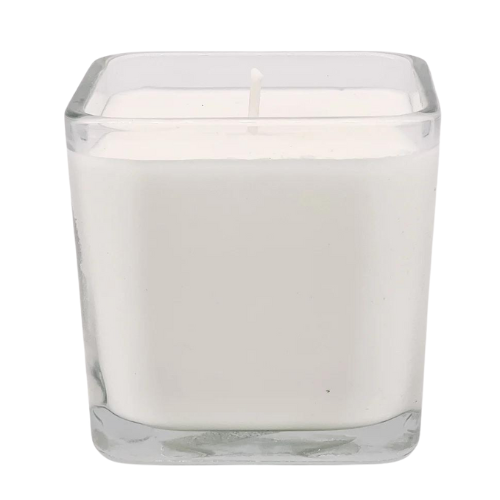 14 oz Cube Clear Jar Sample