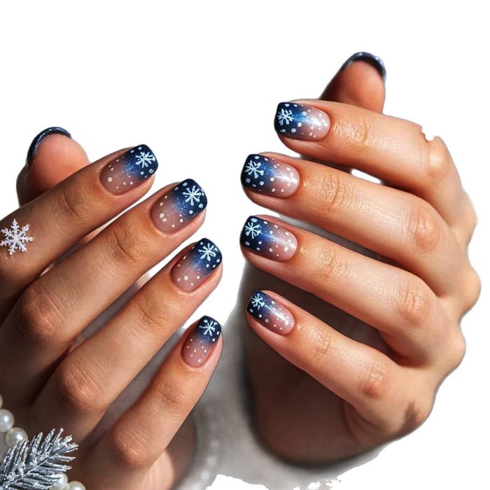 24 pieces of glossy snowflakes