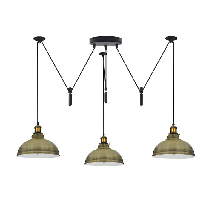 3 Drop Spider Pendant Light E27 Industrial Multi Cable LEDSone~6400