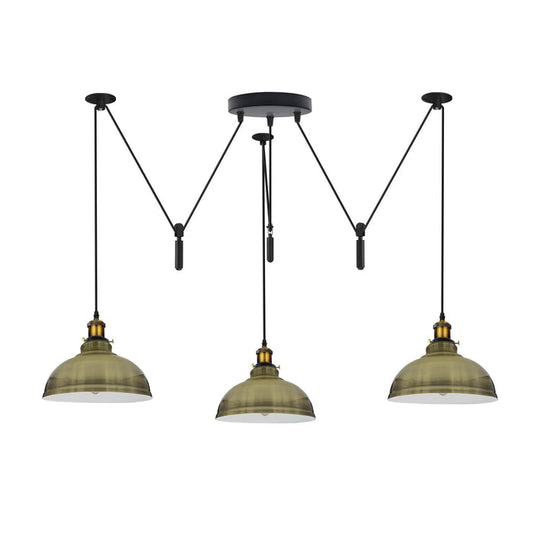 3 Drop Spider Pendant Light E27 Industrial Multi Cable LEDSone~6400