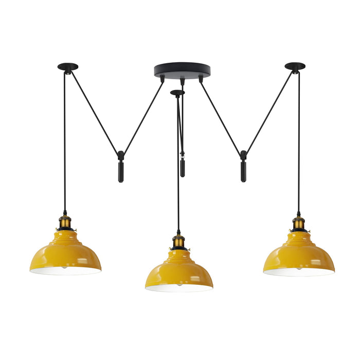 3 Drop Spider Pendant Light E27 Industrial Multi Cable LEDSone~6400