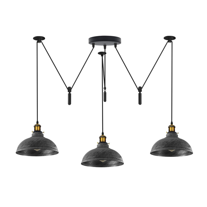 3 Drop Spider Pendant Light E27 Industrial Multi Cable LEDSone~6400