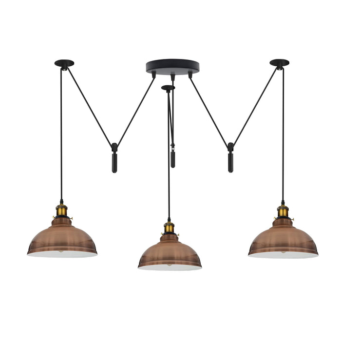 3 Drop Spider Pendant Light E27 Industrial Multi Cable LEDSone~6400