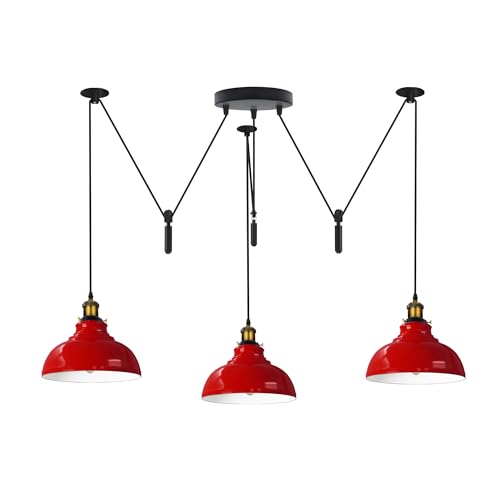 3 Drop Spider Pendant Light E27 Industrial Multi Cable LEDSone~6400