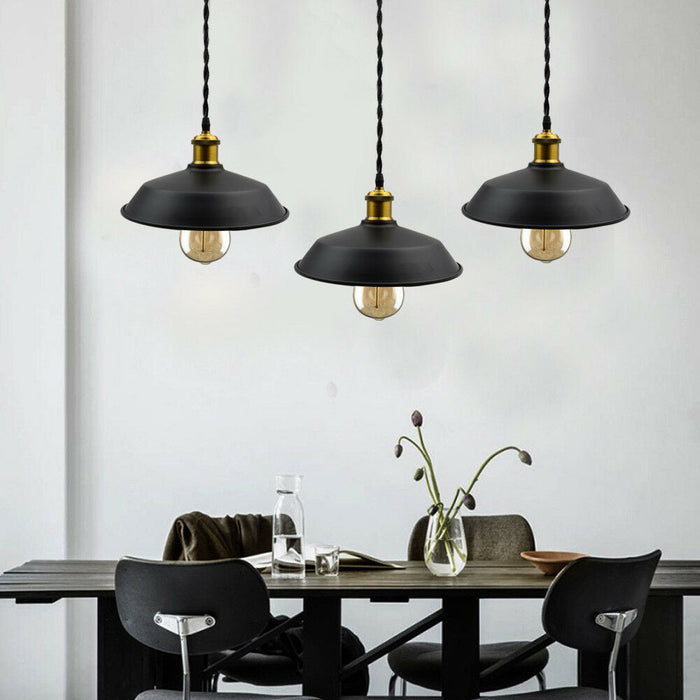 3 Pack Vintage Loft Chandelier Ceiling Pendant Lamp Shade Industrial (without Bulb)~2990