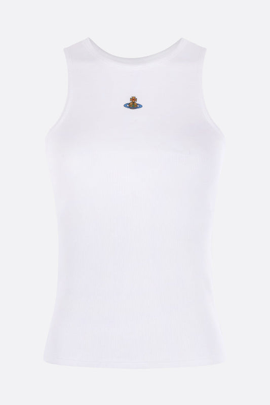 90s Vest tank top in rib jersey