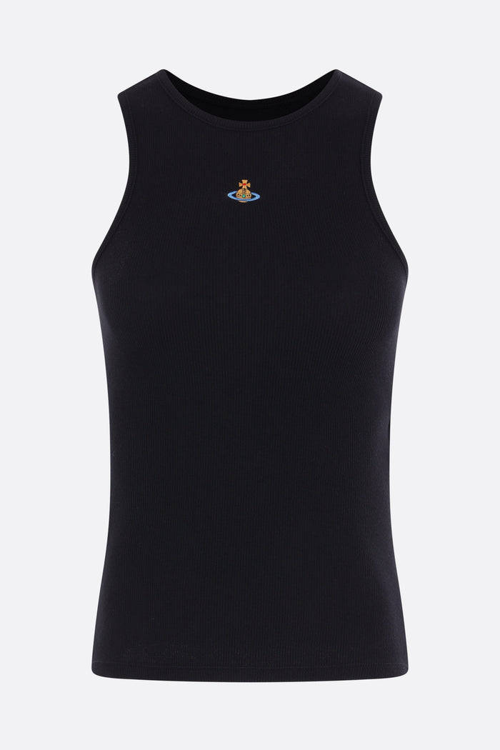 90s Vest tank top in rib jersey