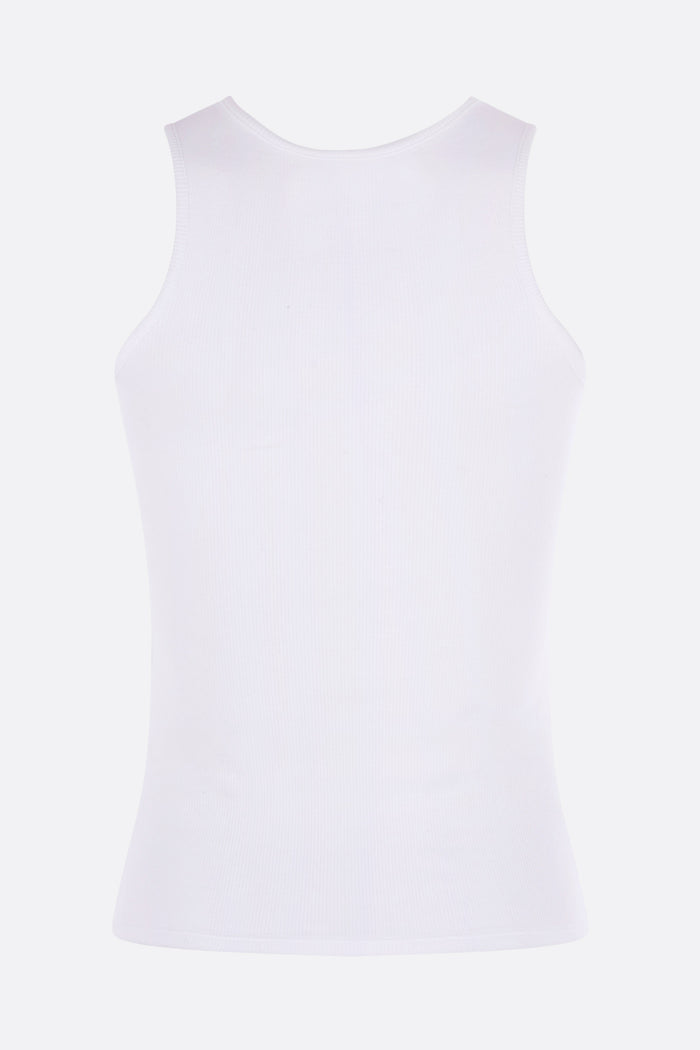 90s Vest tank top in rib jersey