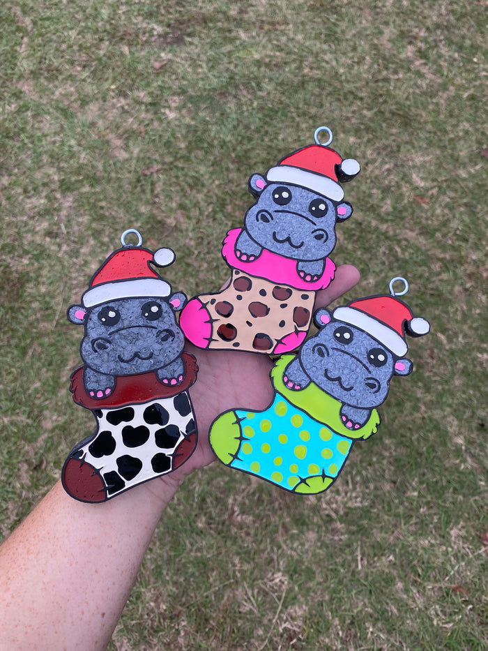 Christmas Hippo Freshie