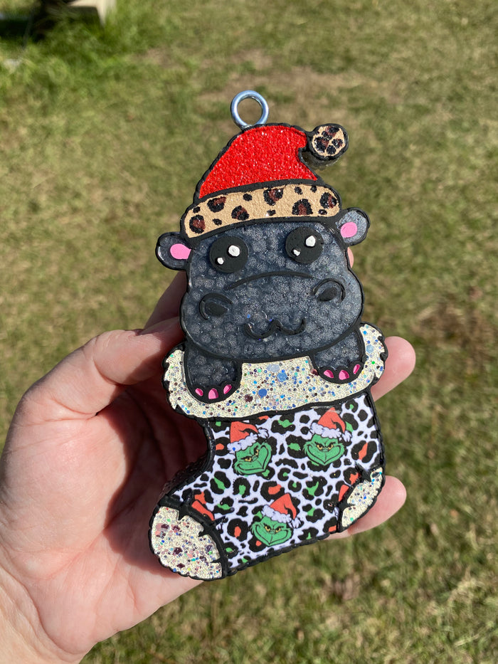 Christmas Hippo Freshie