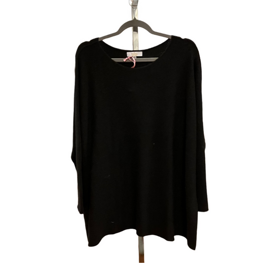 ME&GEE Waist Boatneck Pullover | Black