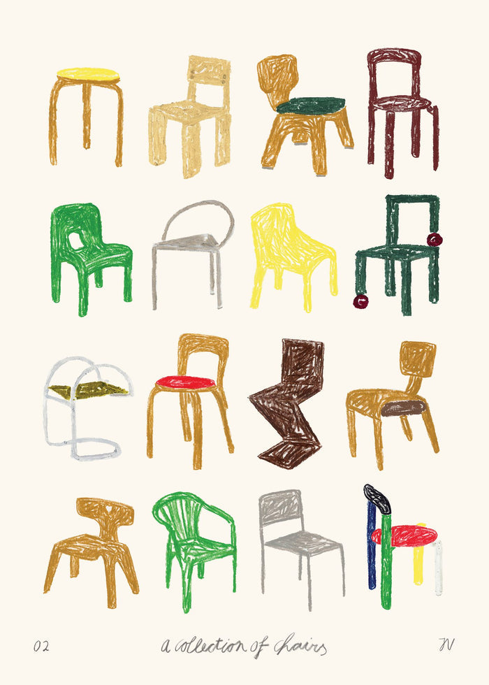 A Collection of Chairs by Isabelle Vandeplassche