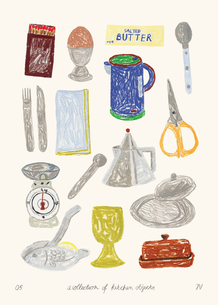 A Collection of Kitchen Objects by Isabelle Vandeplassche